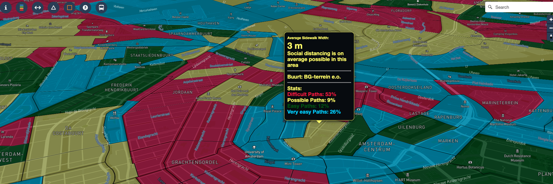 Preview of the Social Distancing Dashboard